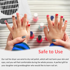 QUTUNI nail dryer hands-under-sensor demonstrates touchless operation