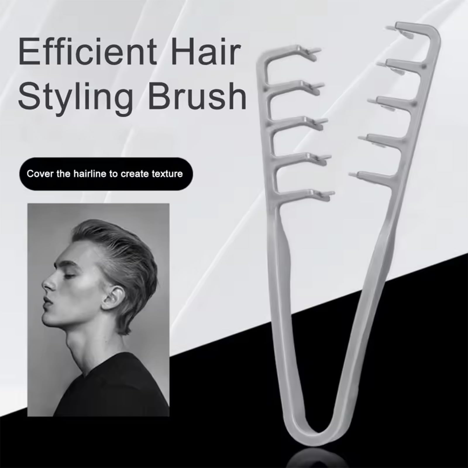 Qyubov Volumizing Texture Comb wide teeth detangling for smooth, frizz-free styling
