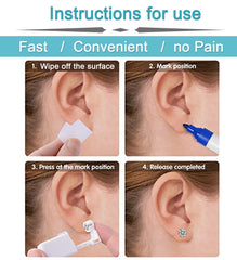 QWALIT ear-piercing kit clean pads aid skin prep before piercing