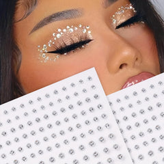 QWALIT hair gems self-adhesive close-up highlights effortless secure sparkle for hairstyles