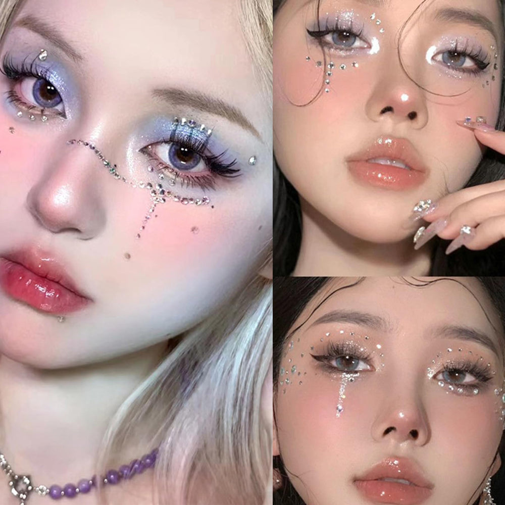 QWALIT nose-stud stick-on close-up shows playful temporary nose accessory