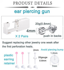 QWALIT self piercing earrings ready for quick styling at home