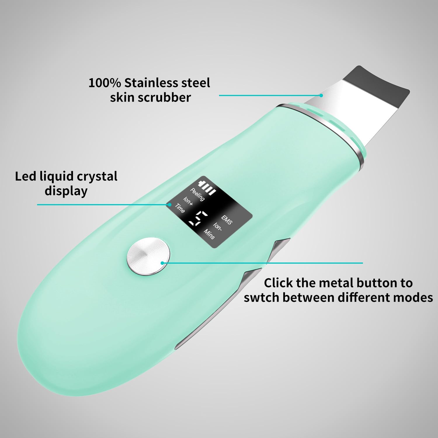 QYCSL Face Scrubber targets the nose area for refined pores and smoother skin.