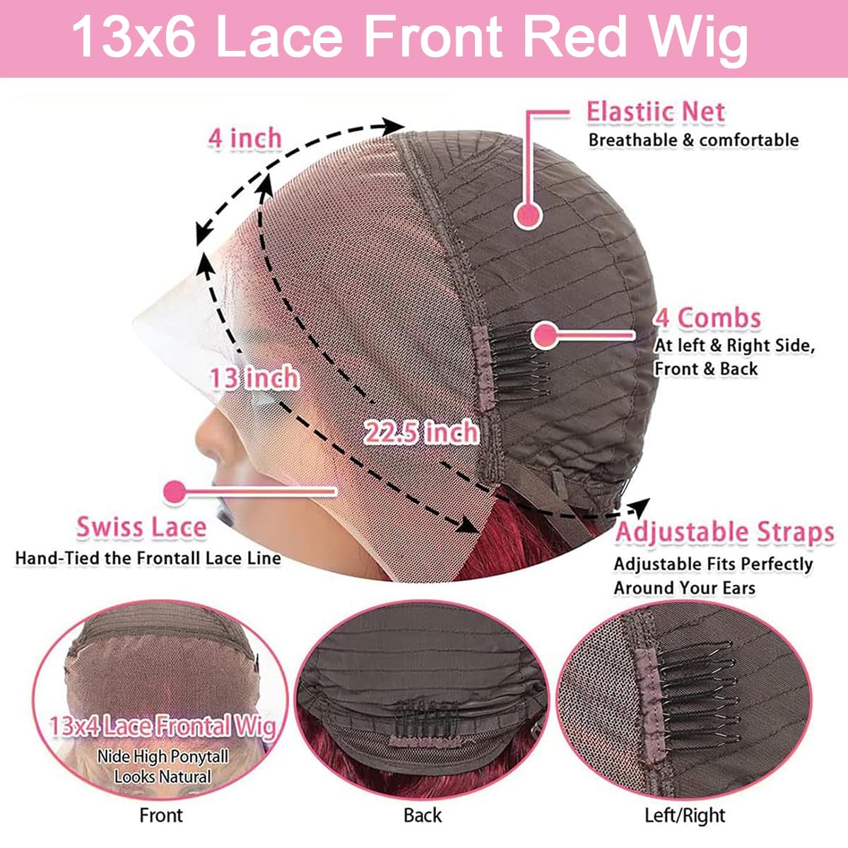 QZOQZO glueless, breathable-cap wig for quick wear and secure fit.