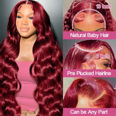 QZOQZO virgin Brazilian body-wave hair wig, 30 inches, showcasing luxurious length and movement.