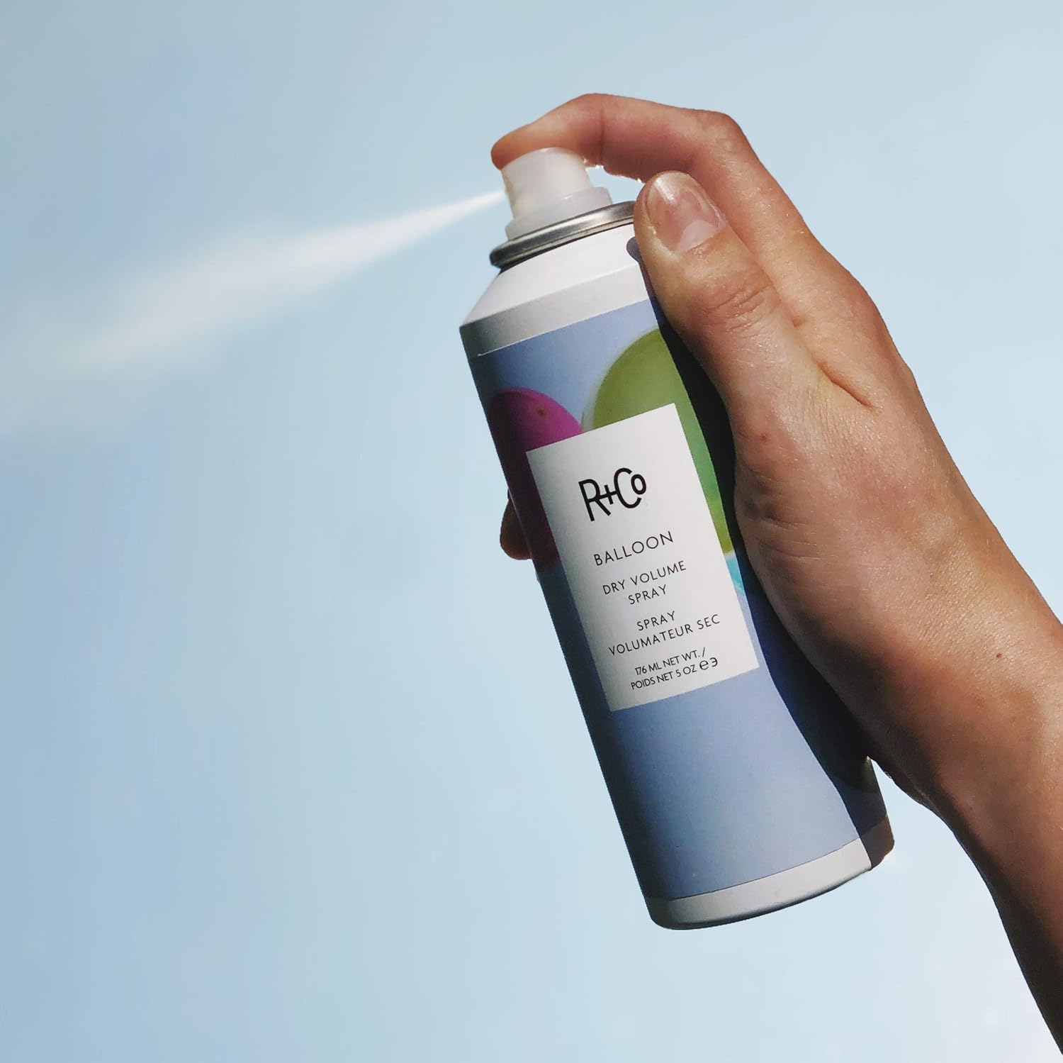 R+Co Balloon vegan-cruelty-free label signals an ethical haircare option.
