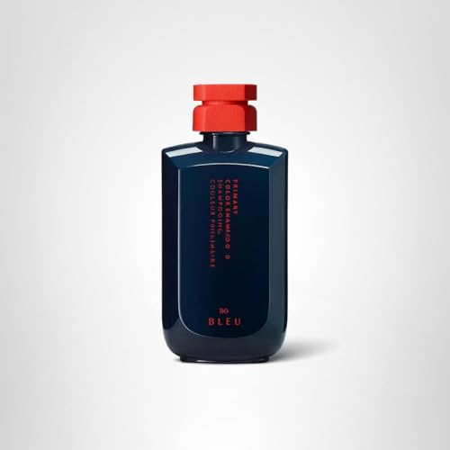 R+Co BLEU shampoo packaging highlights sustainable design and premium branding.