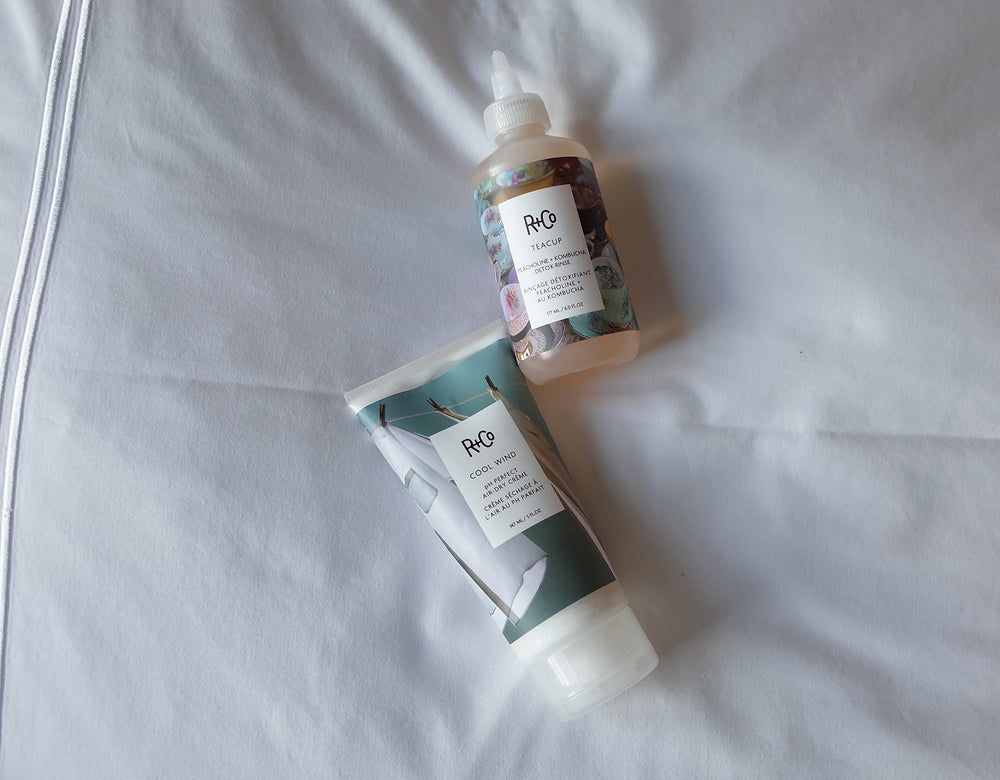 R+Co Cool Wind ingredients apricot and watermelon hydrate and soften.