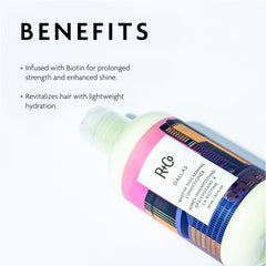 R+Co Dallas Biotin Thickening Conditioner pump for easy daily use and even distribution