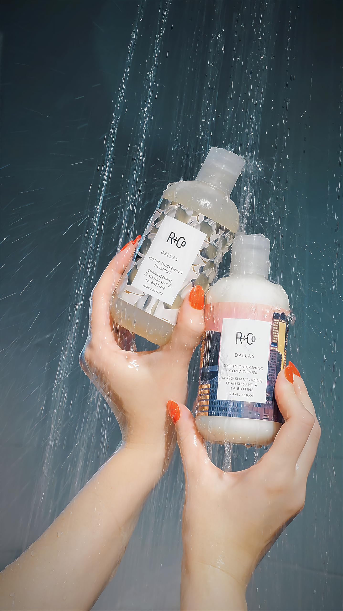R+Co Dallas saw palmetto extract detail suggests added body and volume.