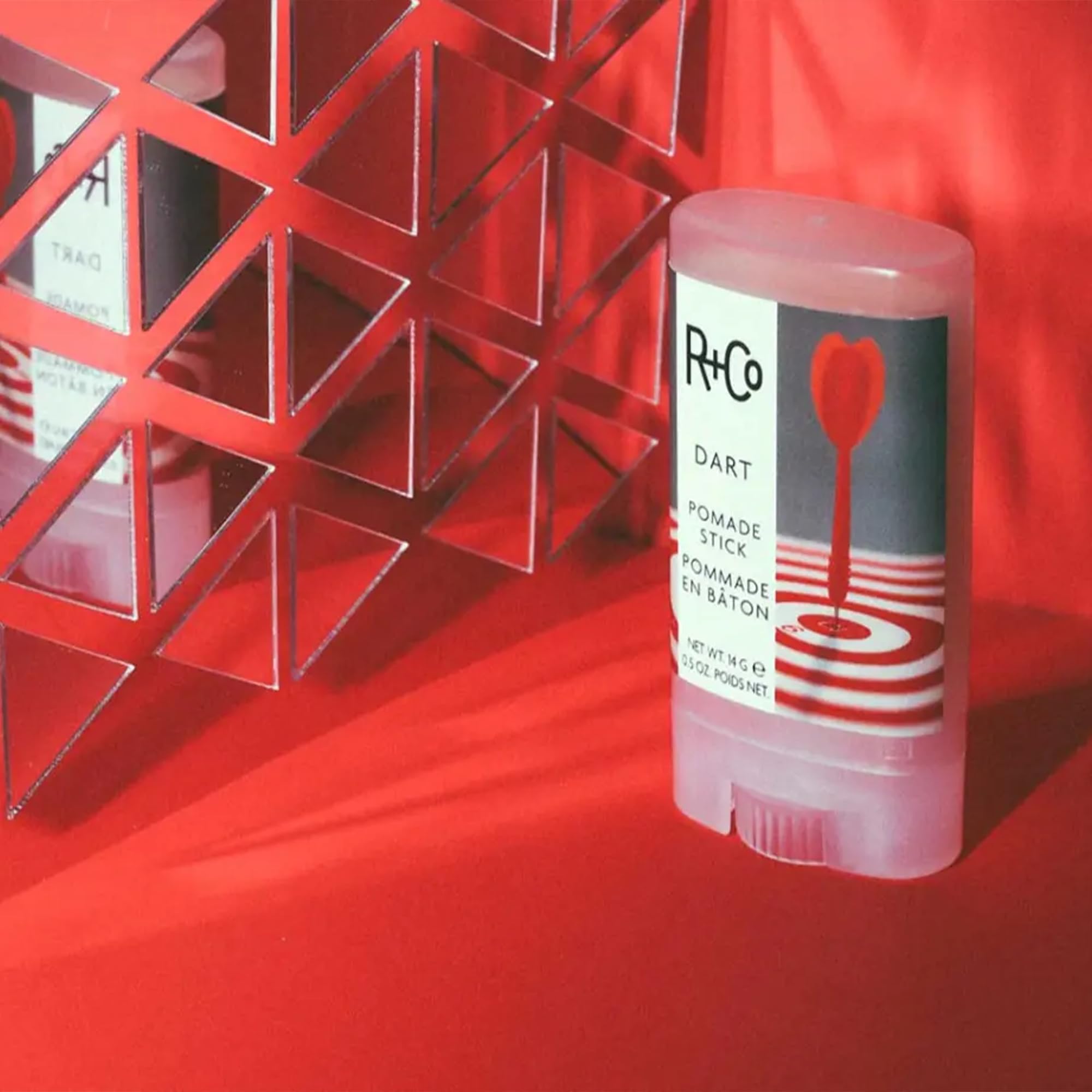 R+Co Dart Pomade Stick 2-pack setup for travel or shared use.