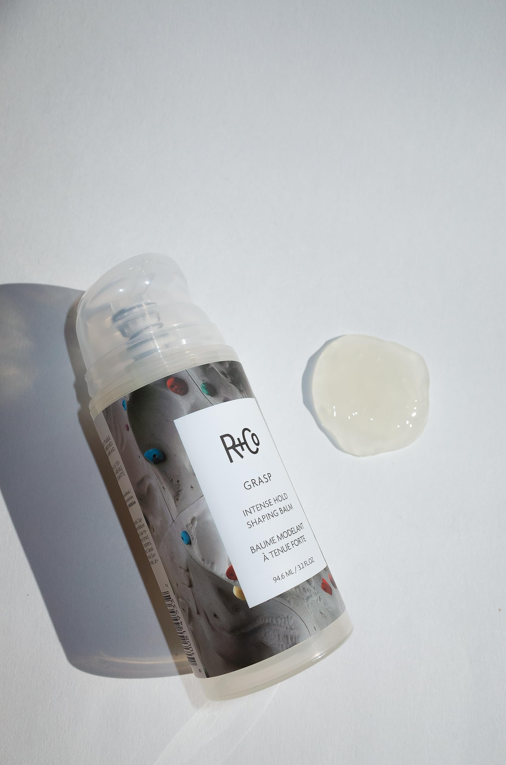 R+Co Grasp balm application demonstrates easy distribution for pliable, touchable styles.