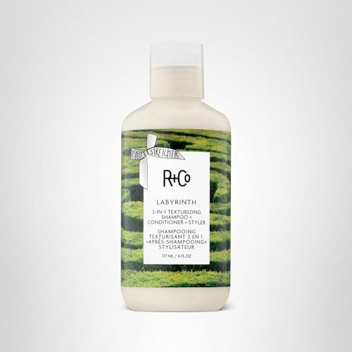 R+Co Labyrinth 6 oz bottle fits quick-styling routines.
