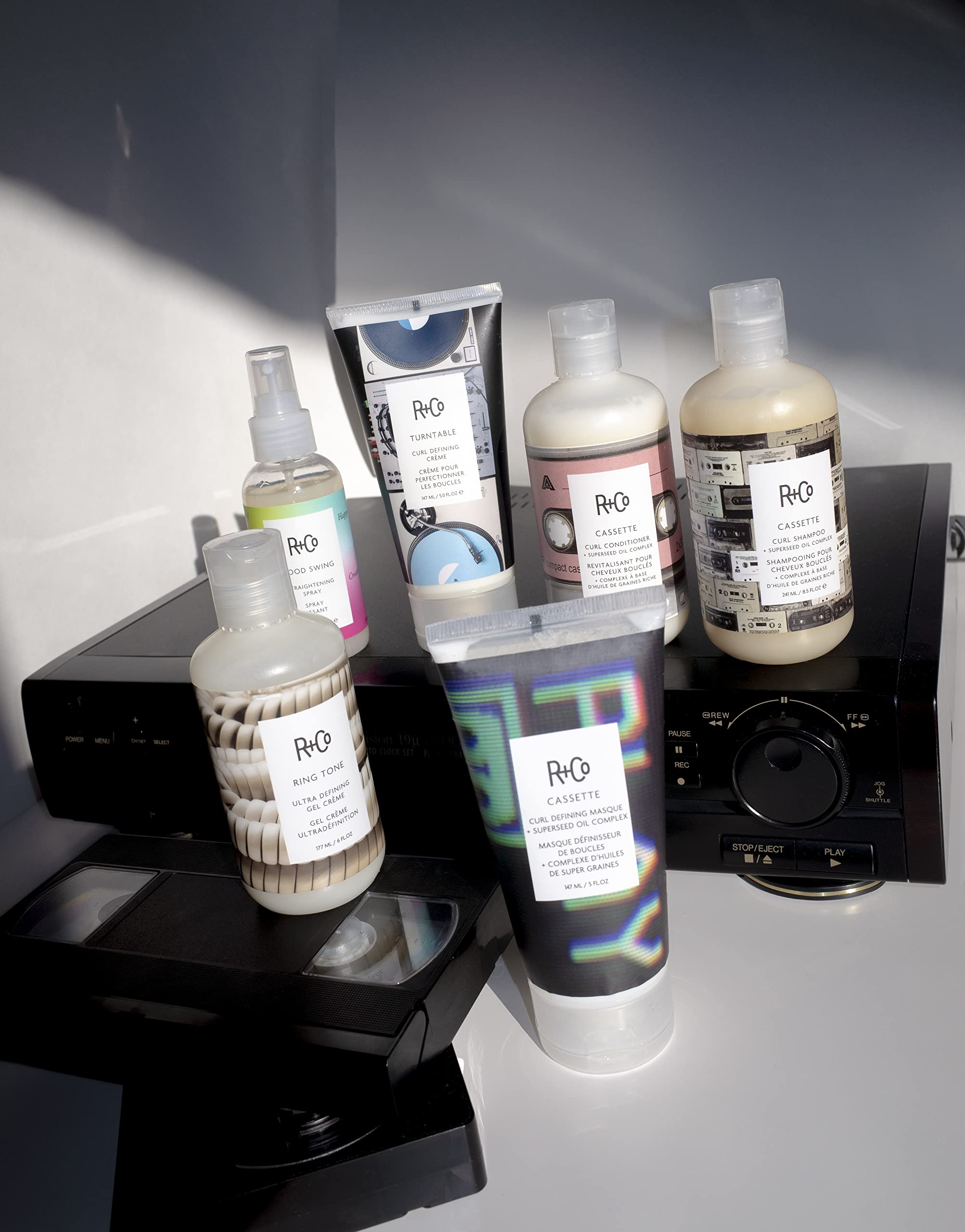 R+Co Ring Tone product shot emphasizes compact 177 ml packaging