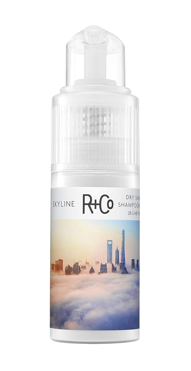 R+Co Skyline dry shampoo powder oil-absorption at roots for refreshed texture