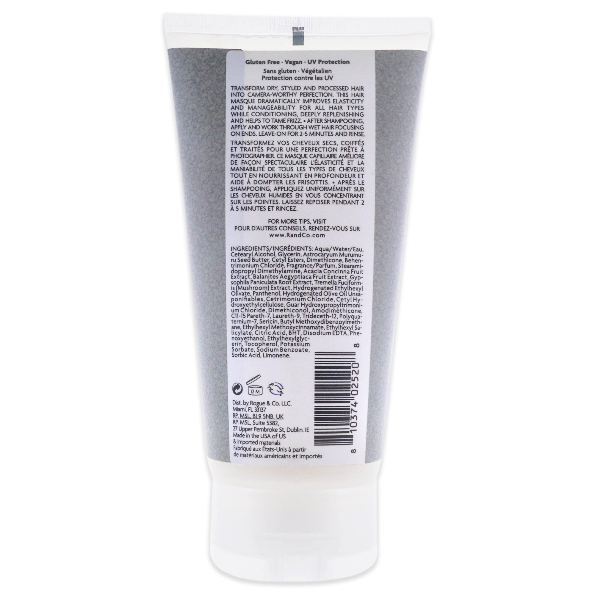 R+Co Television Masque bottle pour shows creamy texture ideal for replenishing dryness