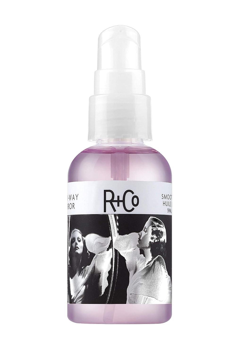 R+Co Two Way Mirror bottle 60ml for weightless shine