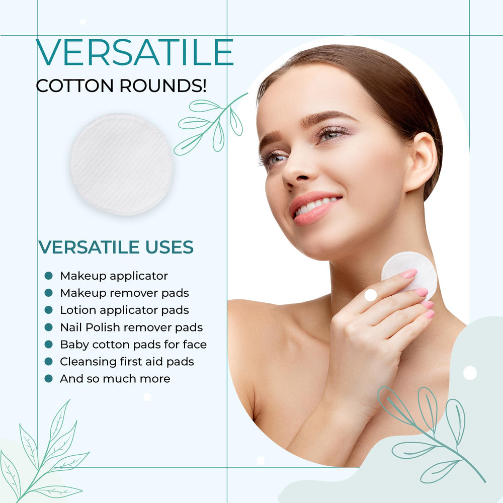 R-Neu Premium Turkish cotton rounds baby-friendly for gentle baby skin cleansing