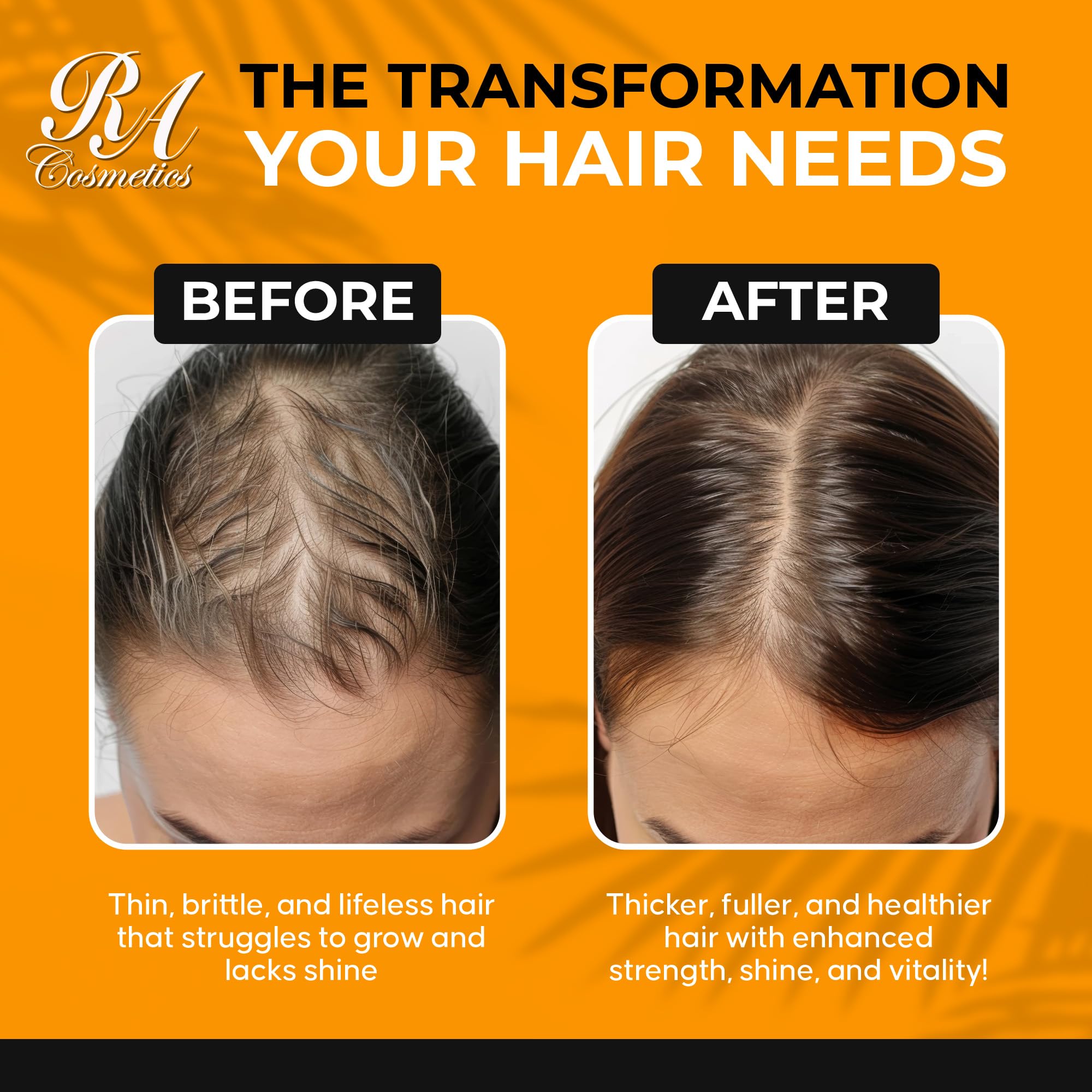 RA COSMETICS Batana Oil pairs with shampoo and conditioner for enhanced routine