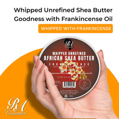 RA COSMETICS whipped shea butter used as leave-in conditioner for hair