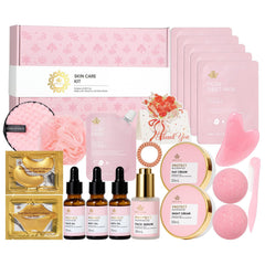 RA ROSA ACCA rose 23-pcs facial set for complete at-home spa routine
