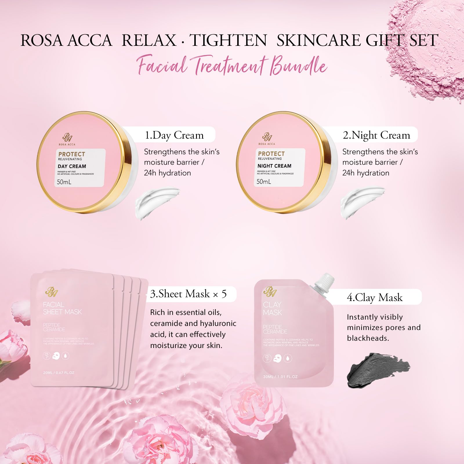 RA ROSA ACCA under-eye patches for cooling dark-circle relief