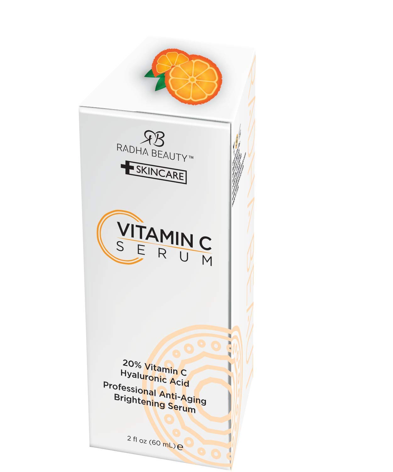 Radha Beauty Vitamin C Serum supports elasticity with MSM for firmer feeling skin.