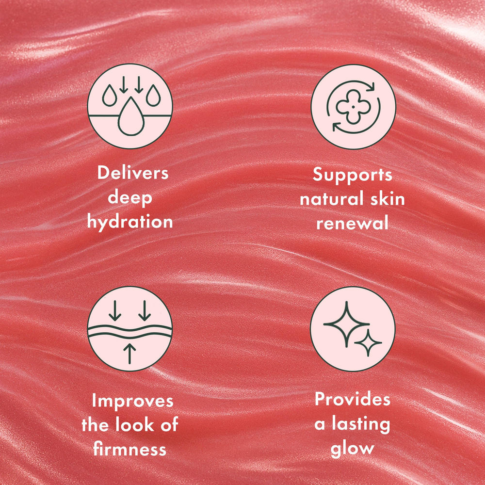 Rael anti-slip embossed hydrogel mask stays in place during use.