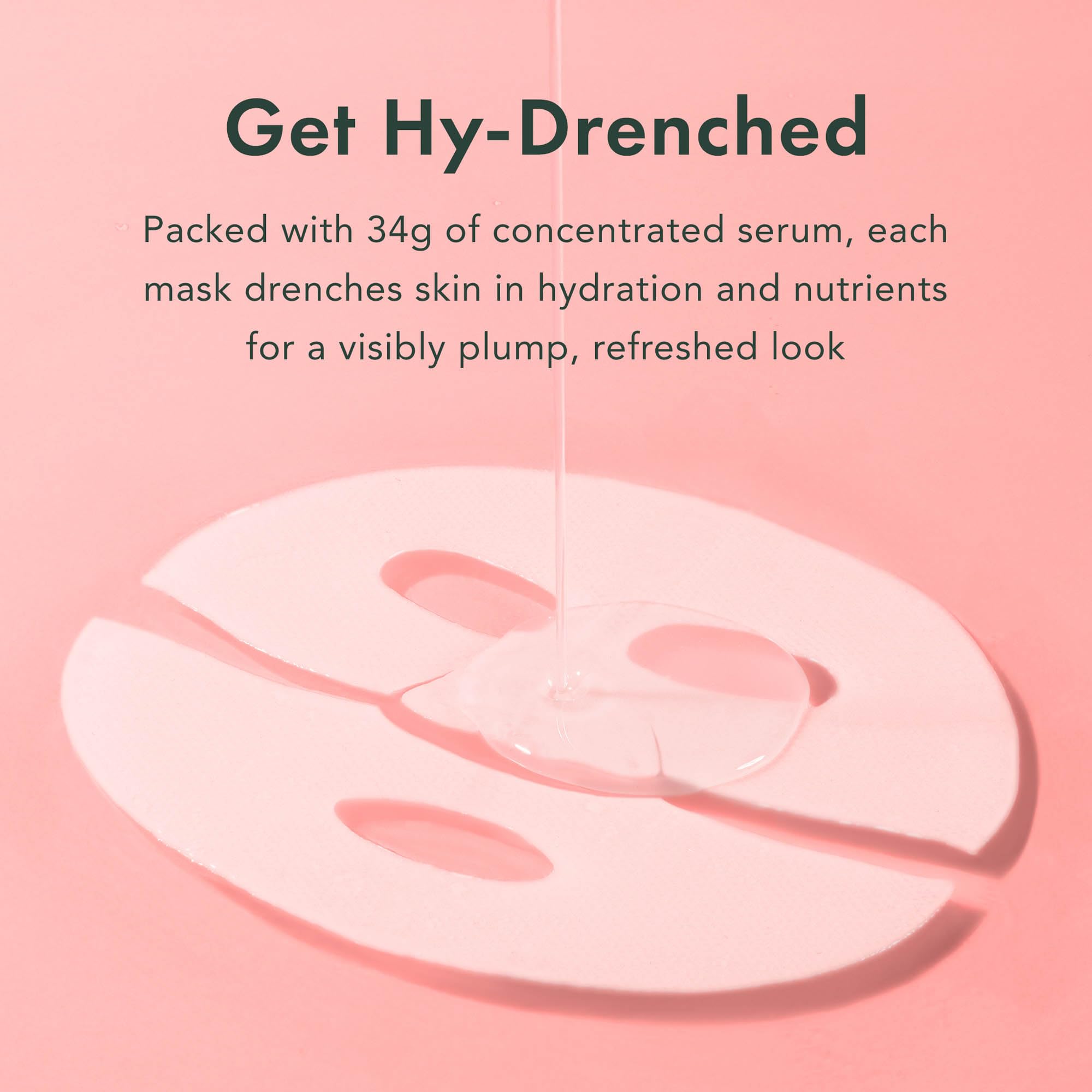 Rael hydrogel mask application demonstrates comfortable, mess-free wear.