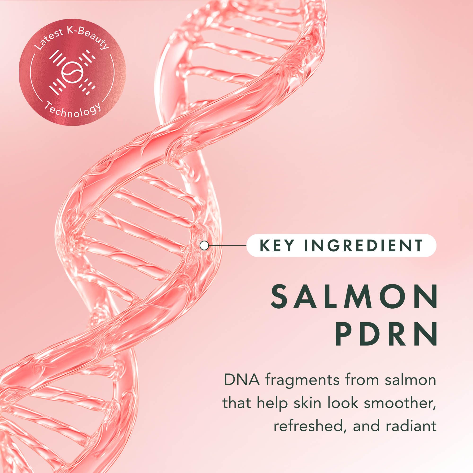 Rael PDRN serum dispersion visible as the mask activates hydration.