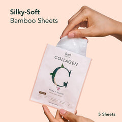 Rael bamboo-fabric mask sheet ready for deep hydration across skin.