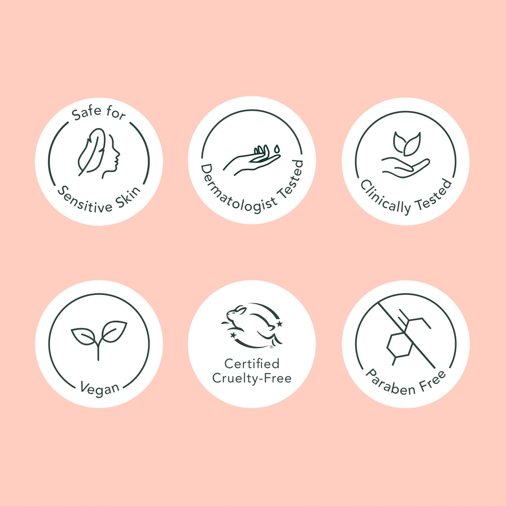 Rael fragrance-free mask texture emphasizes a gentle, skin-safe formula