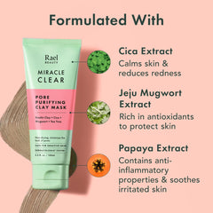 Rael kaolin clay absorption hints at oil control and pore smoothing