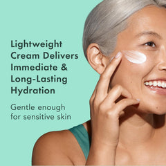 Rael Miracle Clear Barrier Cream texture close-up reveals lightweight, non-greasy formula