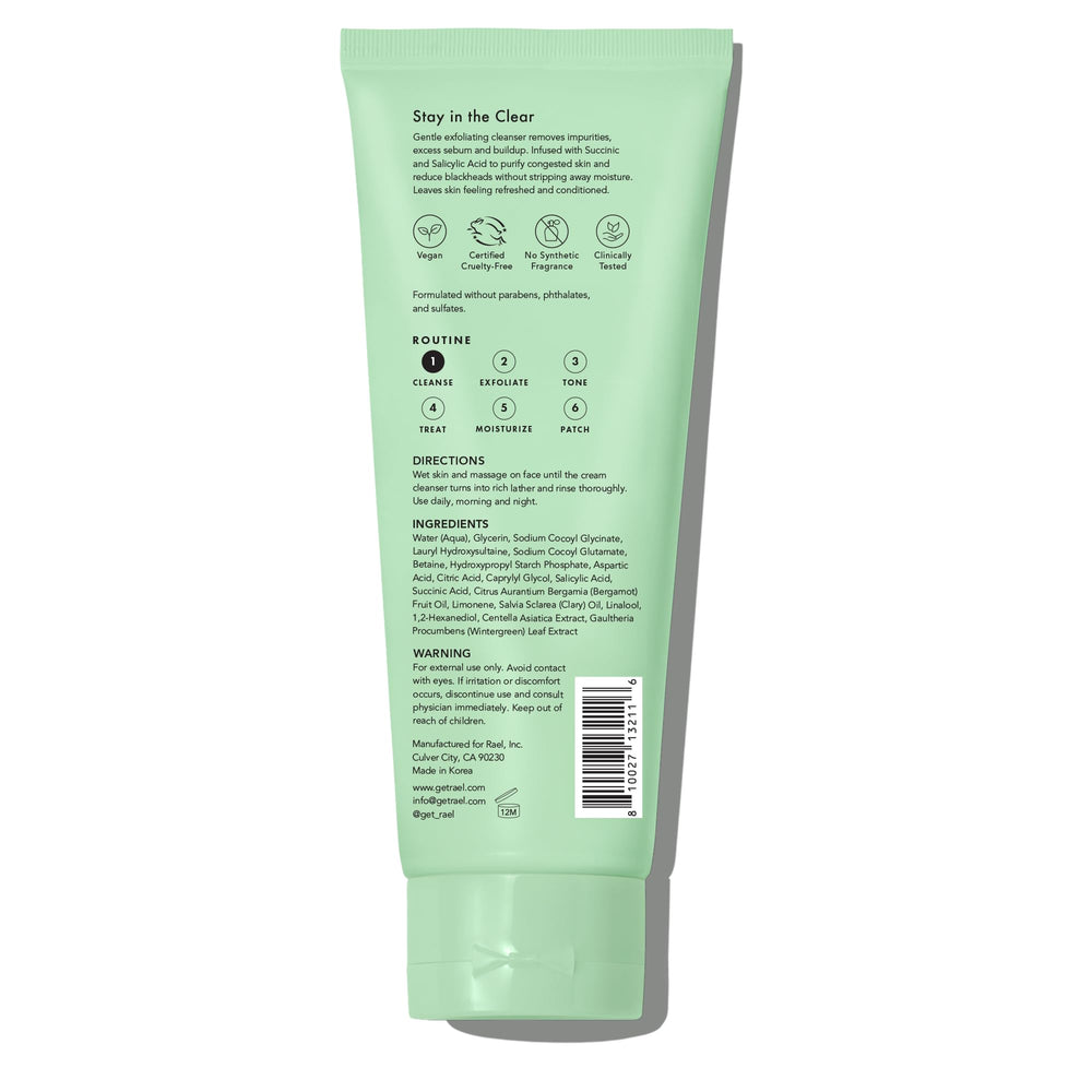 Rael Miracle Clear Clay Mask pack shot ready for your skincare shelf