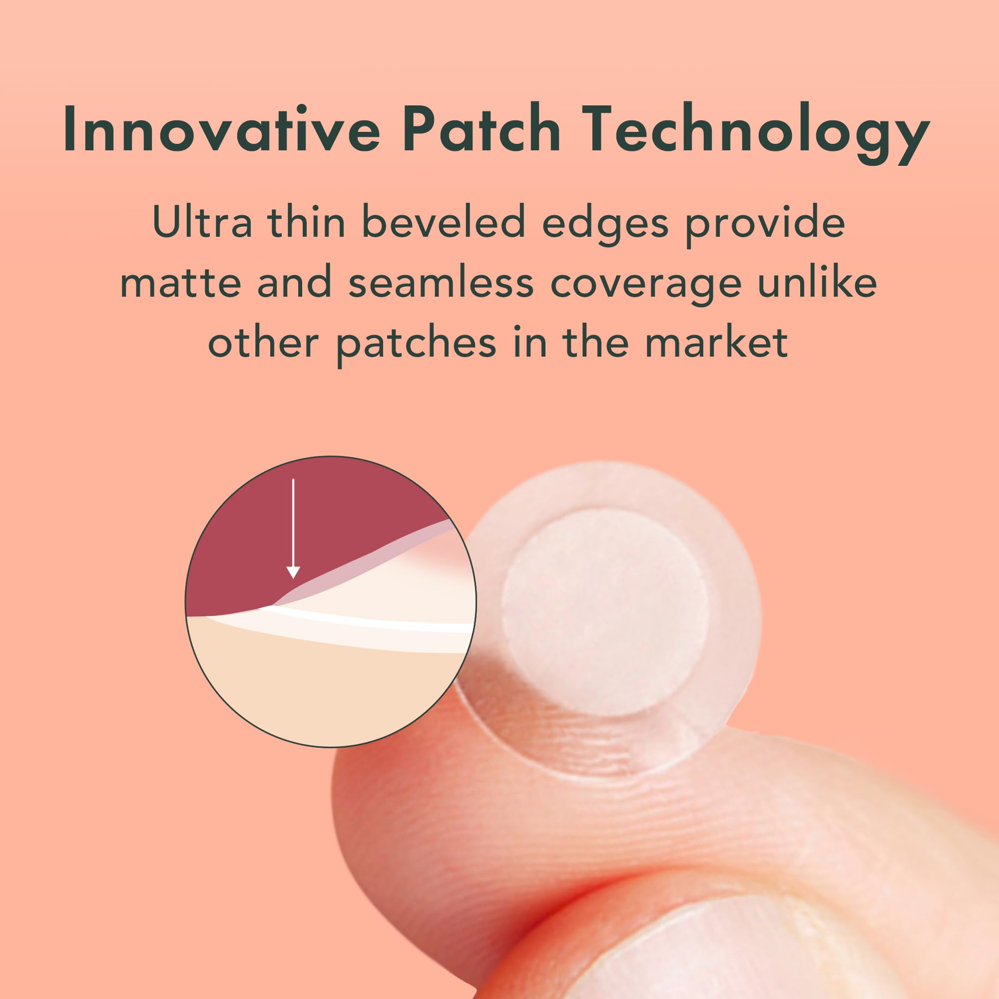 Rael patches with clear matte finish blend invisibly with skin