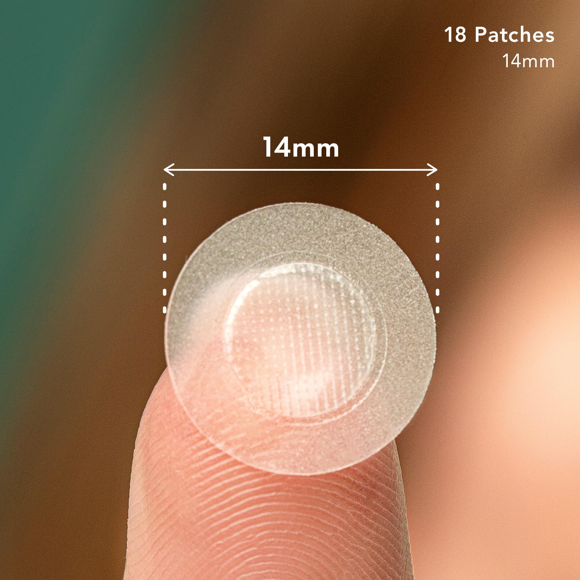 Rael pimple patches on skin early-stage blemish offering discreet protection