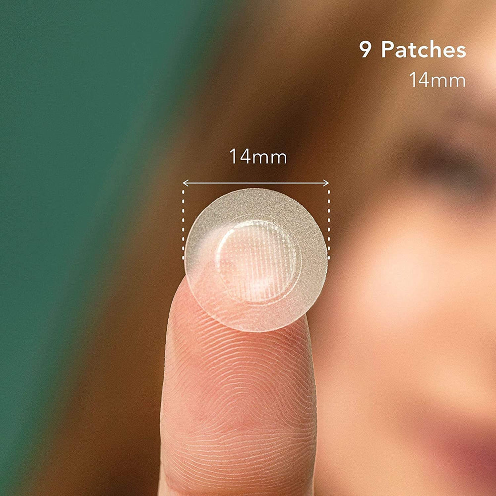 Rael Pimple Patches packaging displays 33-count kit for ongoing blemish care.