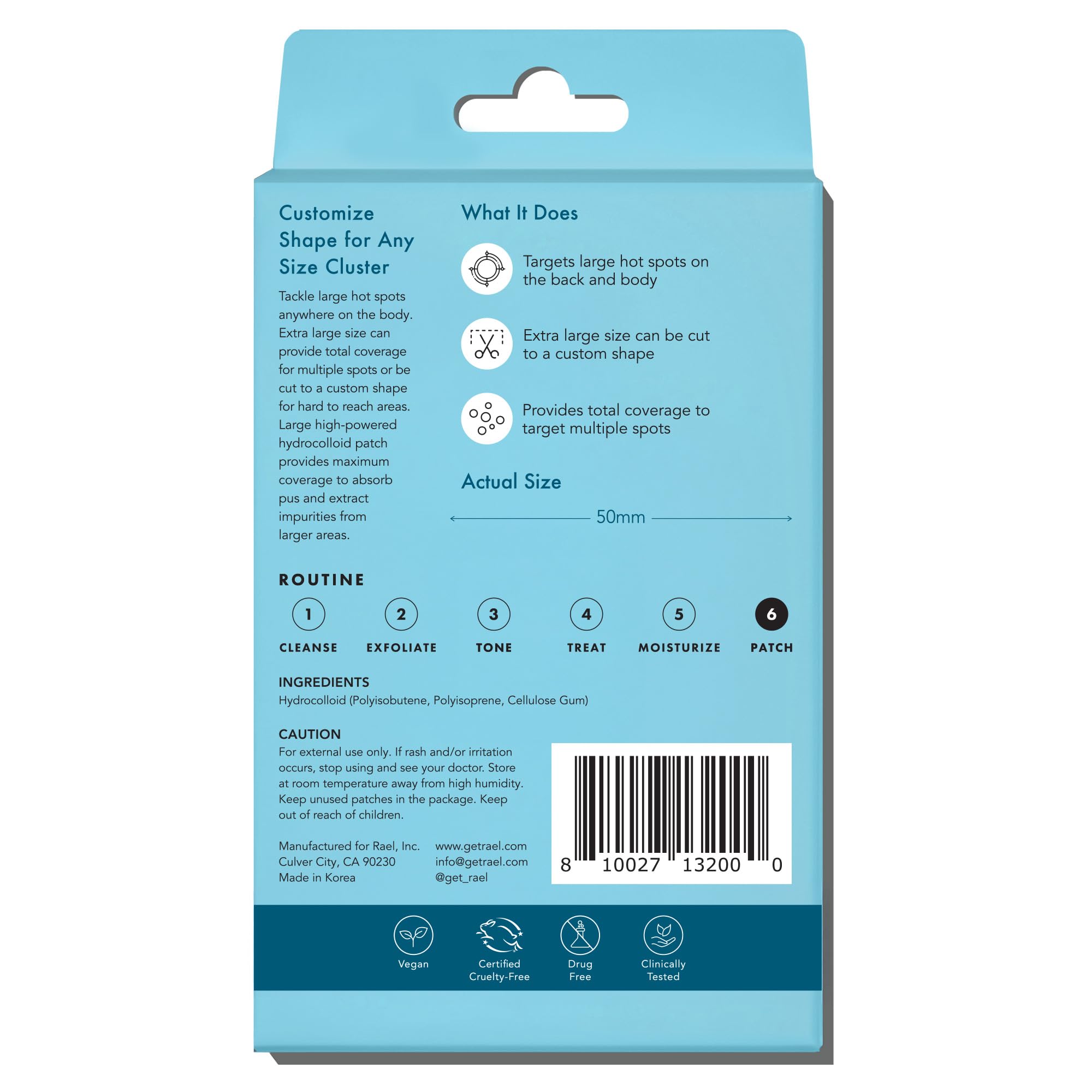 Rael Pimple Patches tin-case display for portable storage and easy on-the-go use