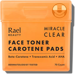 Rael Toner Pads dual-textured close-up for daily exfoliation and soothing hydration.