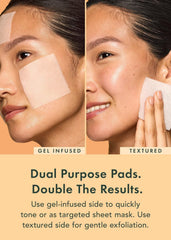 Rael Toner Pads gel-infused side ready for targeted sheet-mask like care.