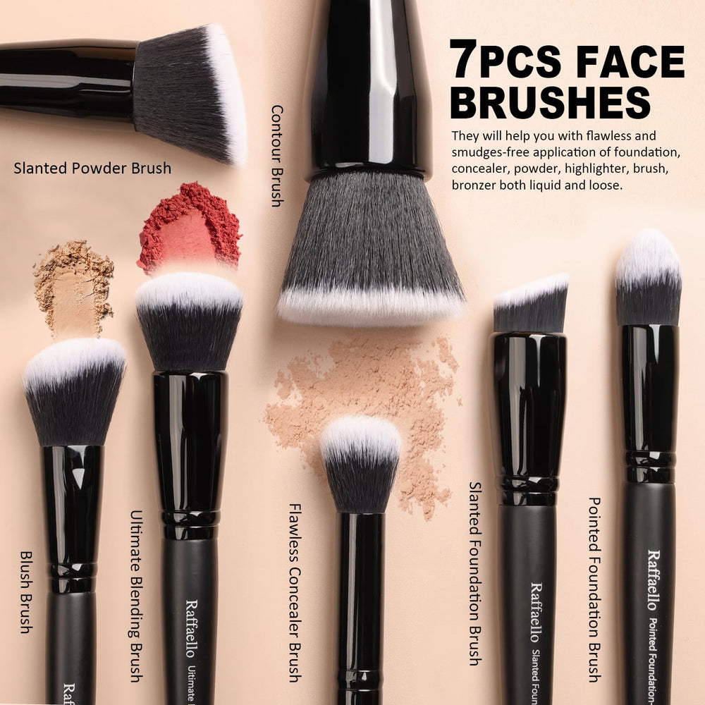 Raffaello kabuki brush emphasizes large-area powder application for a seamless finish