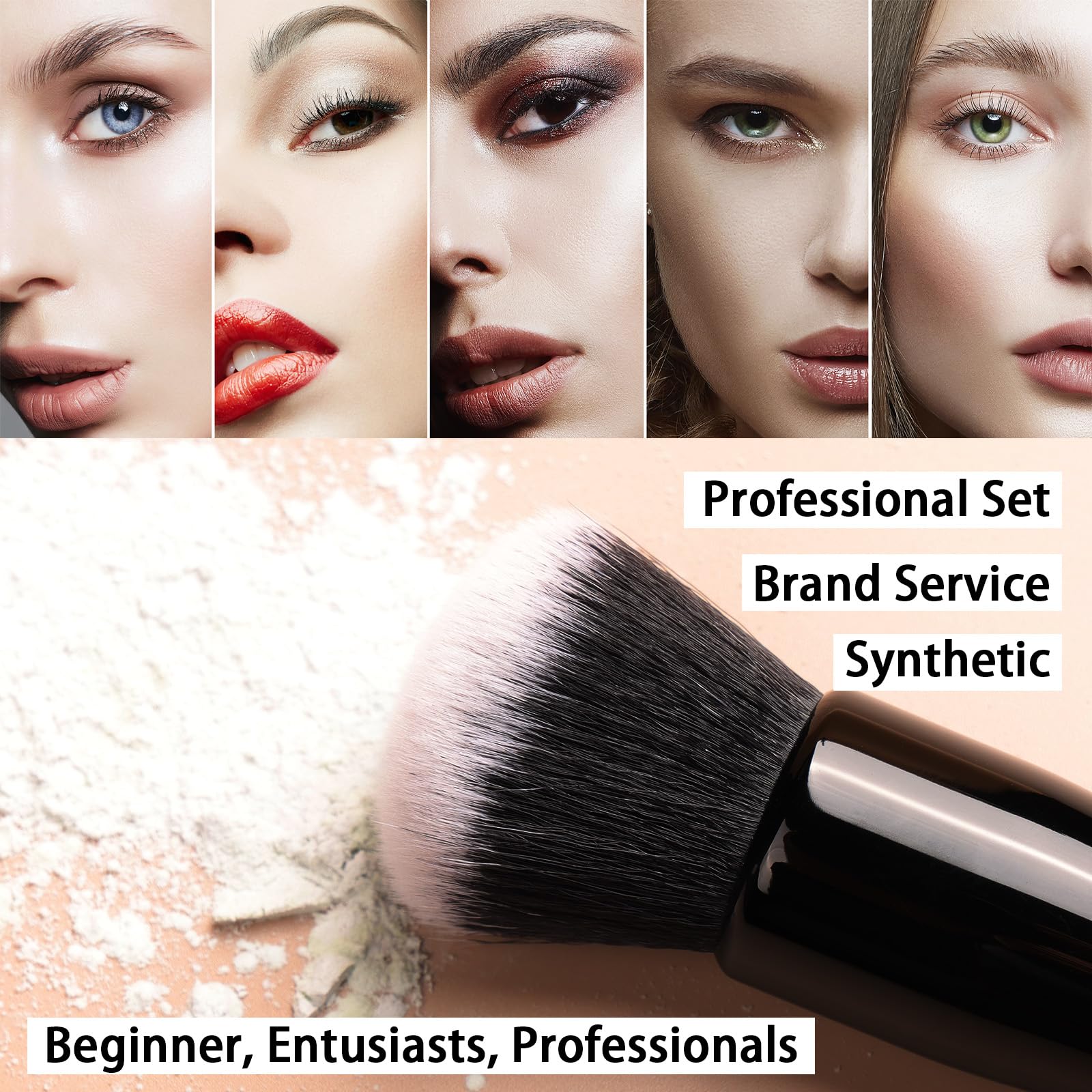 Raffaello soft-synthetic bristles ensure smooth, even product dispersion on sensitive skin