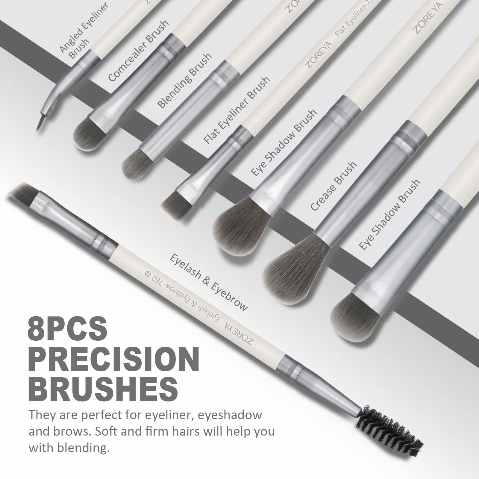 Raffaello ZOREYA bamboo charcoal bristles deliver a gentle touch for sensitive skin.