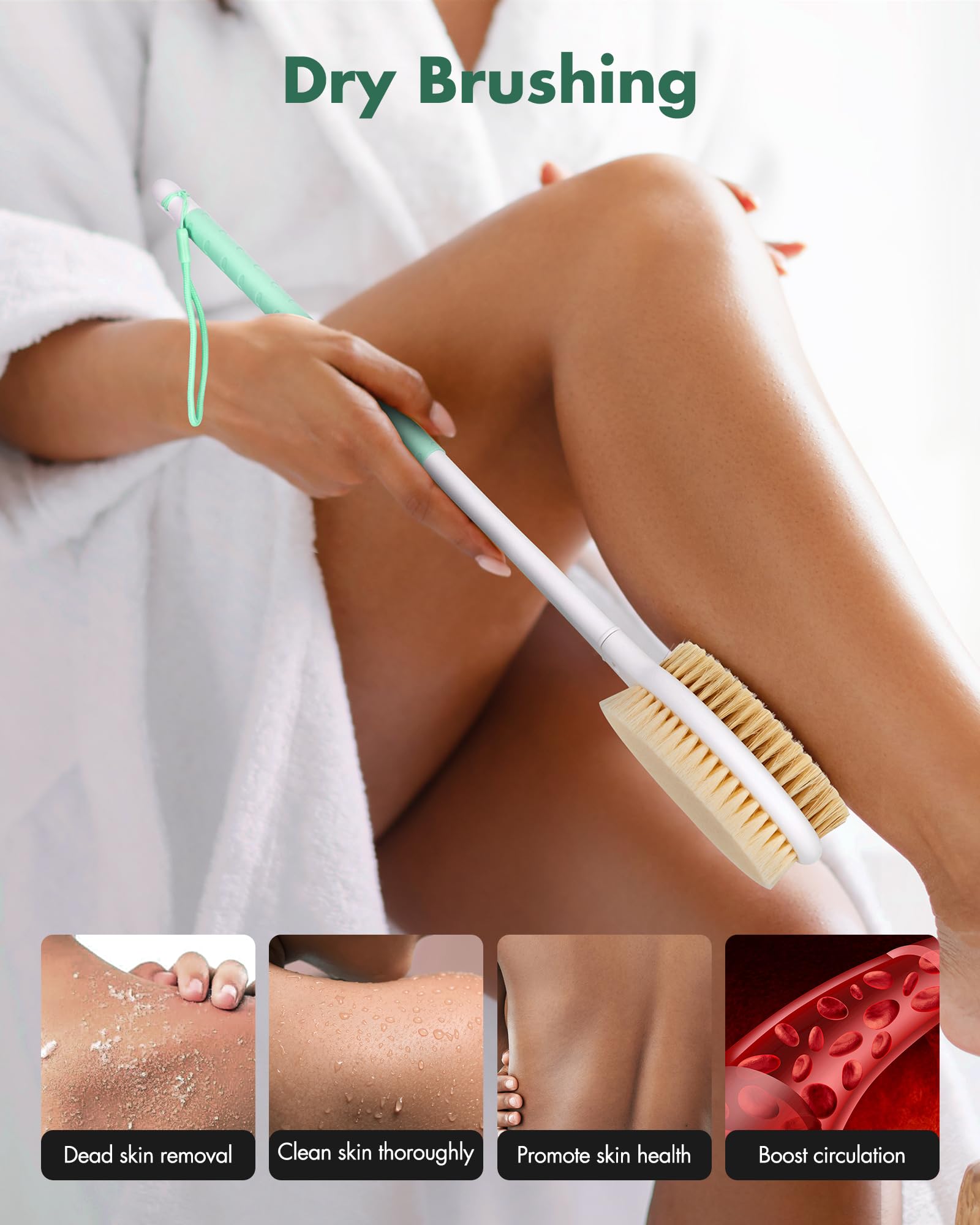 Rafow lightweight polypropylene brush is easy to hold and quick-drying after use.