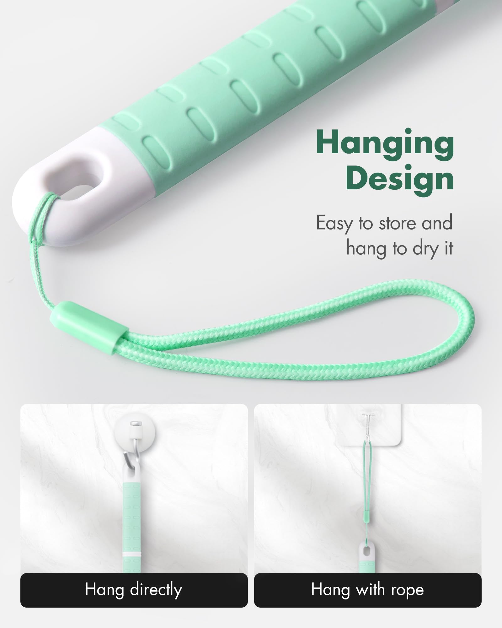 Rafow mint-green brush offered in multiple colors for family customization and gifting.