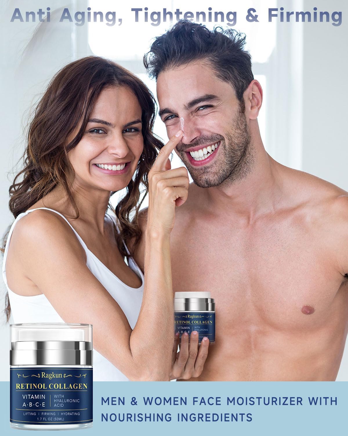 Ragkun Retinol Cream hyaluronic-acid-closeup emphasizes deep hydration