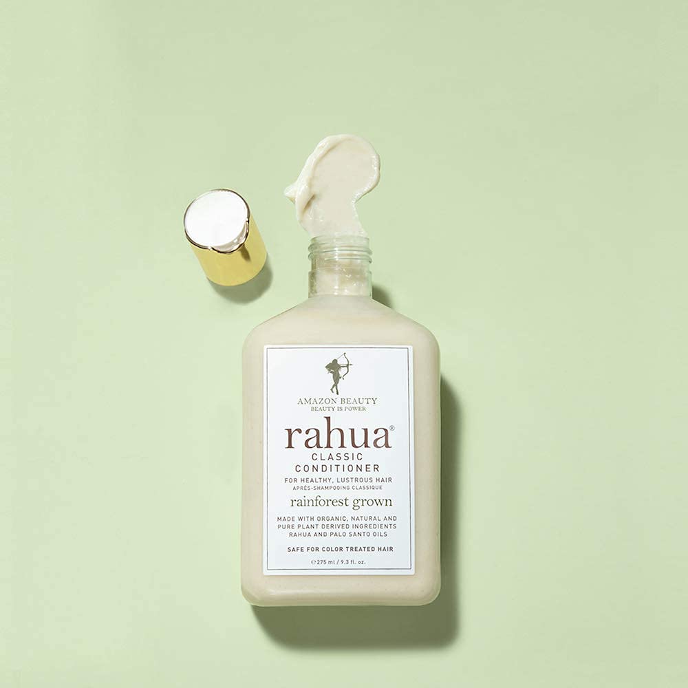 Rahua conditioner adds shine and smoothing during styling.