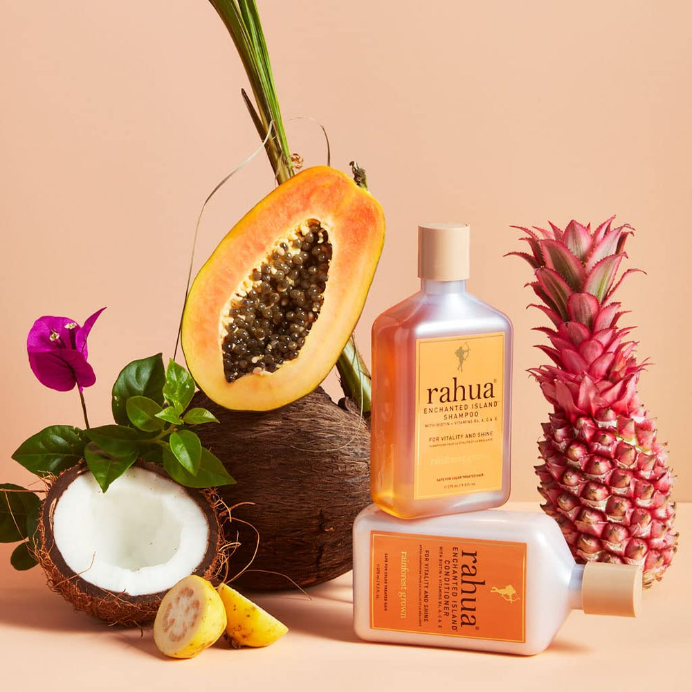 Eco-friendly Rahua commitment with rainforest sustainability in every bottle