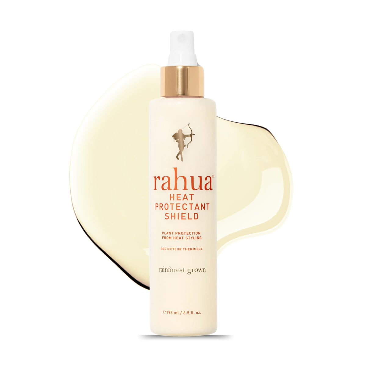 Rahua heat protectant spray bottle shielding hair with weightless protection